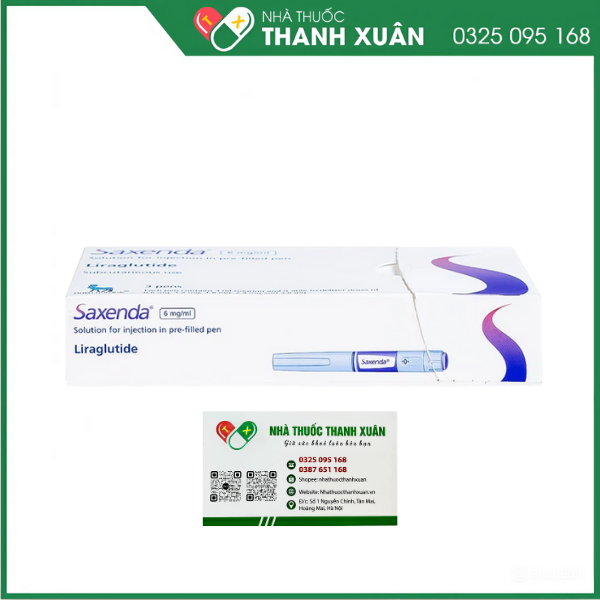 Dung dịch tiêm Saxenda 6mg/ml hỗ trợ cho chế độ ăn giảm calo